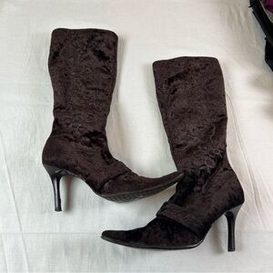 Chic Dark Brown Heeled Boots for Women